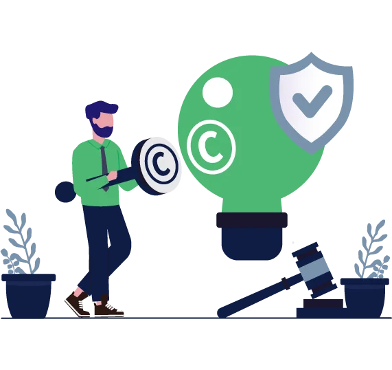 Trademark registration services for copyright public record creation